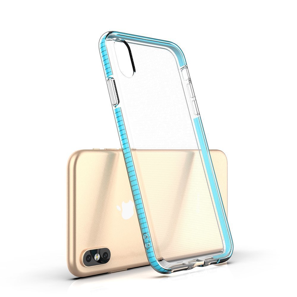 Spring Hülle clear TPU für Apple iPhone XS/iPhone X - Hellgrün