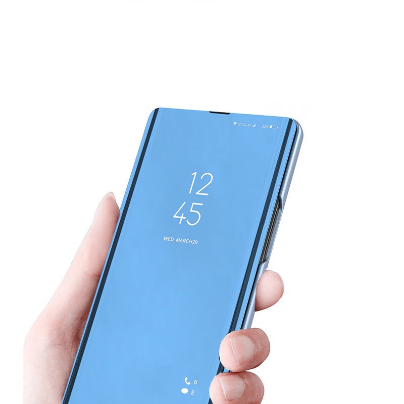 Clear View Case für Realme 8/8 Pro - Schwarz
