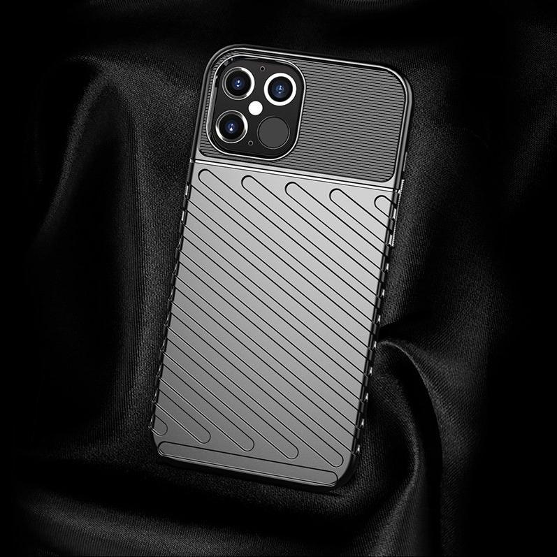 Robuste Thunder Hülle für Apple iPhone 12 Pro Max - Schwarz