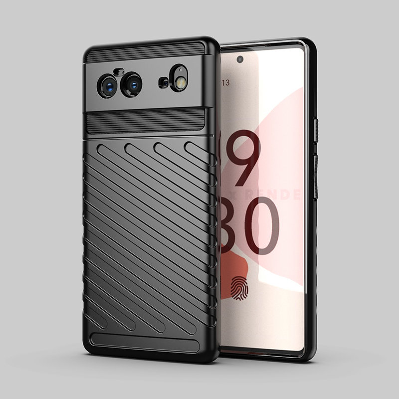 Robuste Thunder Hülle für Google Pixel 6 - Schwarz