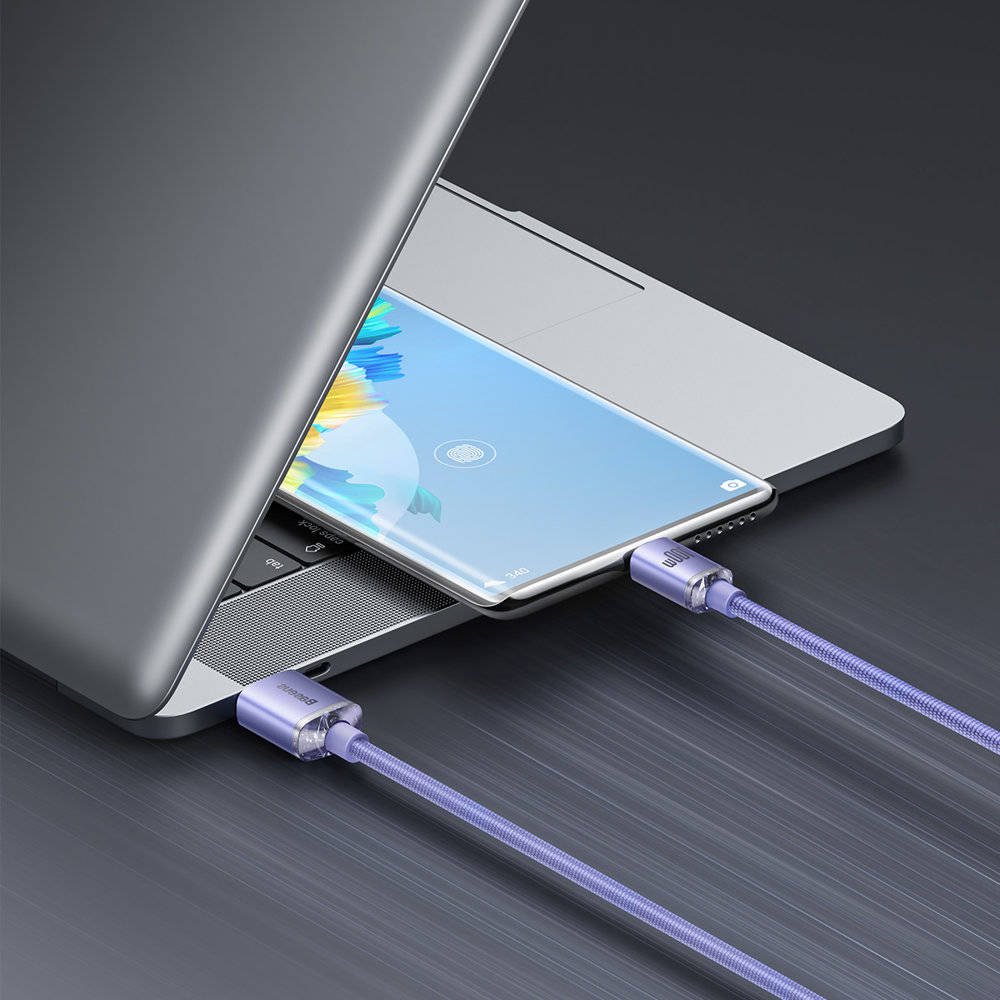 Baseus Datenkabel USB - USB - C 100W - 2m - Lila