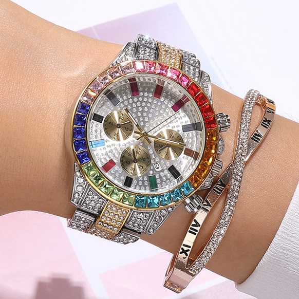 EX-22592 Uhr - Gold/Rosa