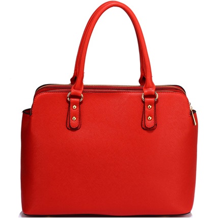 Handtasche LA-3763 - Weiß/Schwarz
