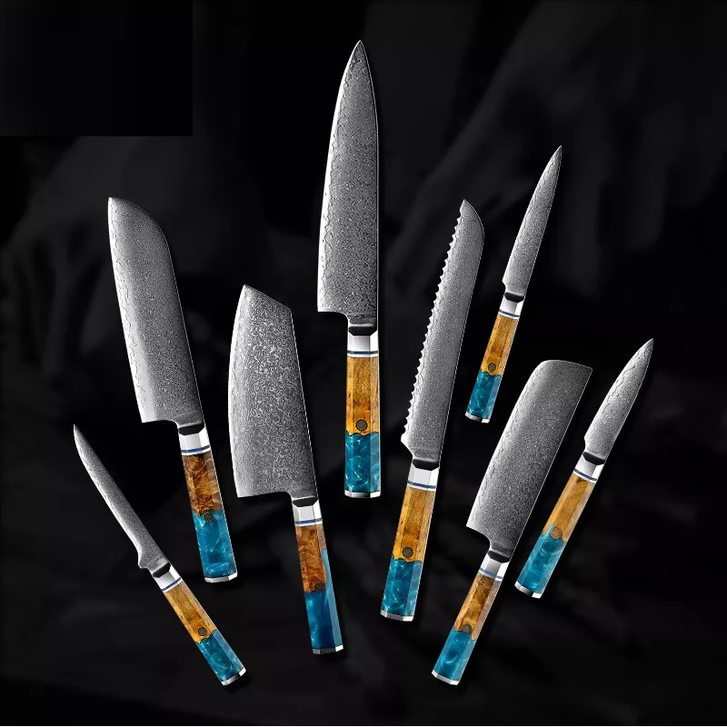 AO-20195 Damast Küchenmesser - Hackmesser