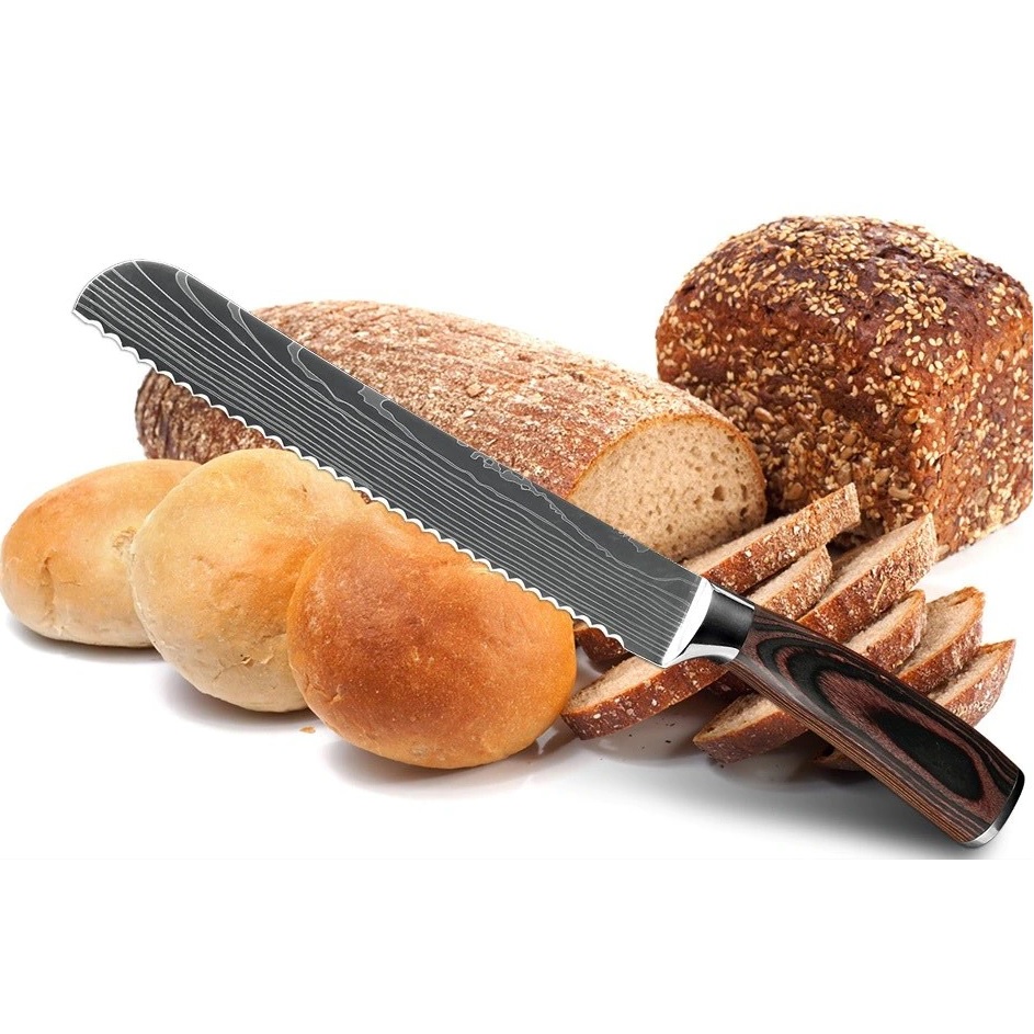 Küchenmesser BL-38112 - Bread / Schwarz / Braun