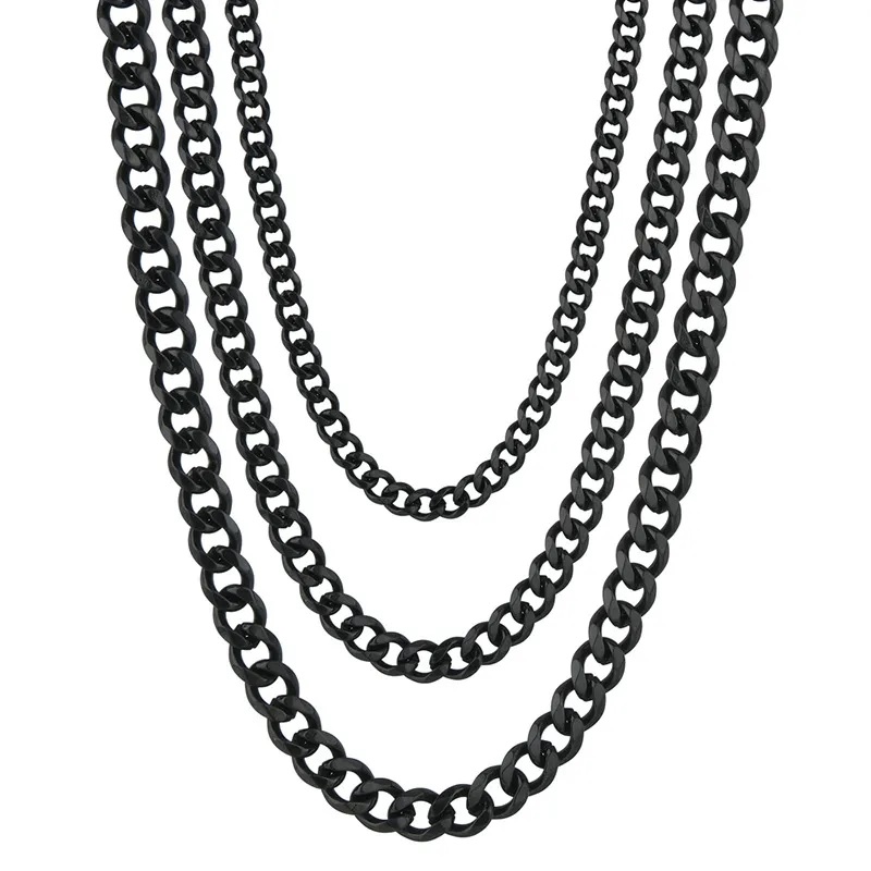 DE-34808 Kette - Schwarz / 40cm / 3mm