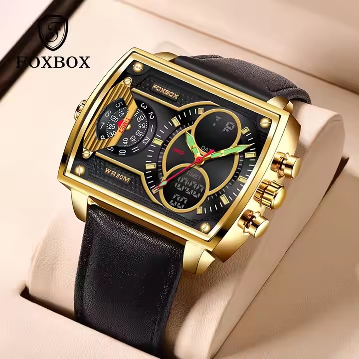 Uhr FOXBOX RE-34951 - Schwarz / Gold