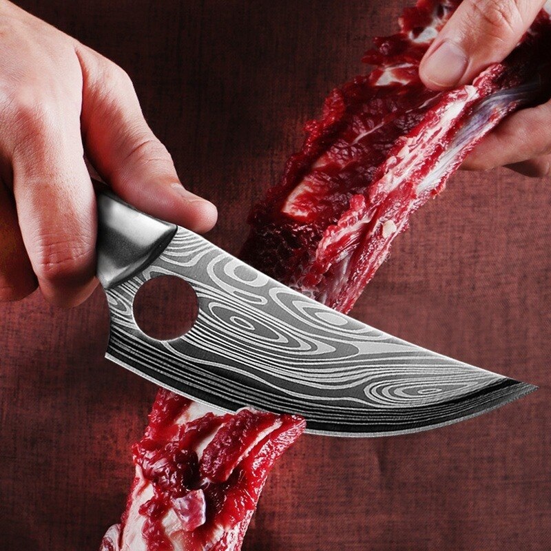 FU-18430 Hackmesser - Silber/Mit Etui