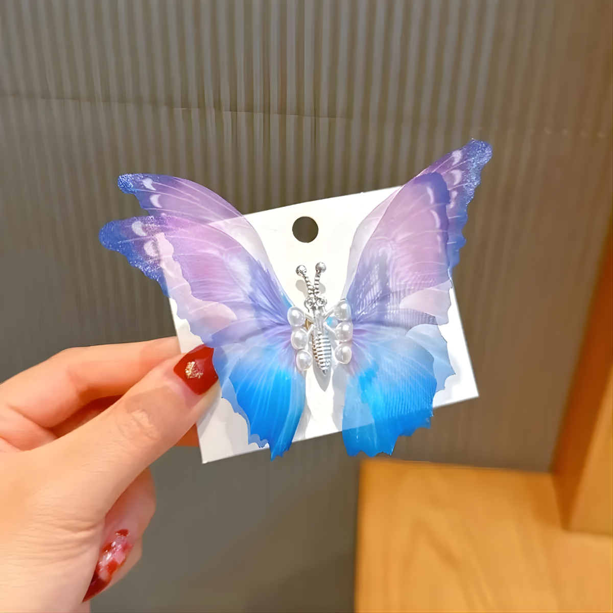 Haarspange Schmetterling-38853 - Rosa