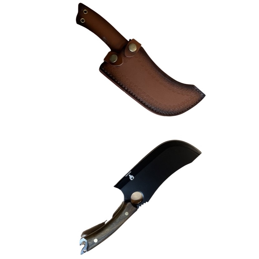 IS-25842 Hackmesser - Braun/Mit Etui