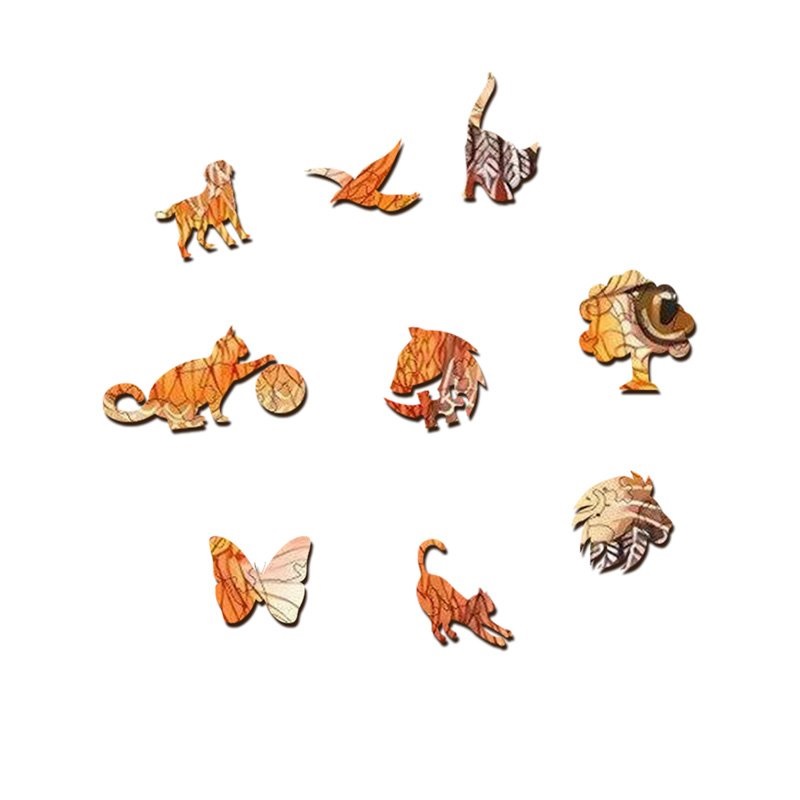 Holzpuzzle-Katze/S