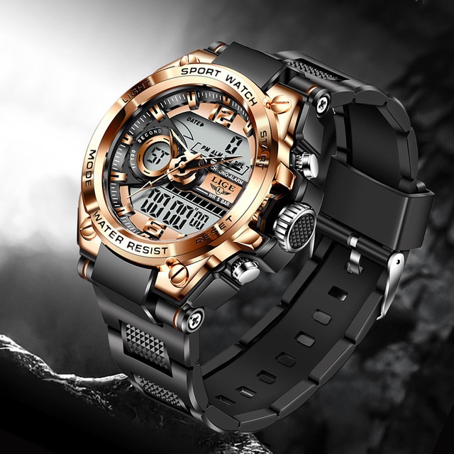 LIGE RA-14664 Uhr - Schwarz/Silber