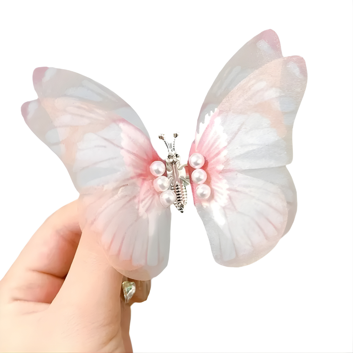 Haarspange Schmetterling-38853 - Rosa