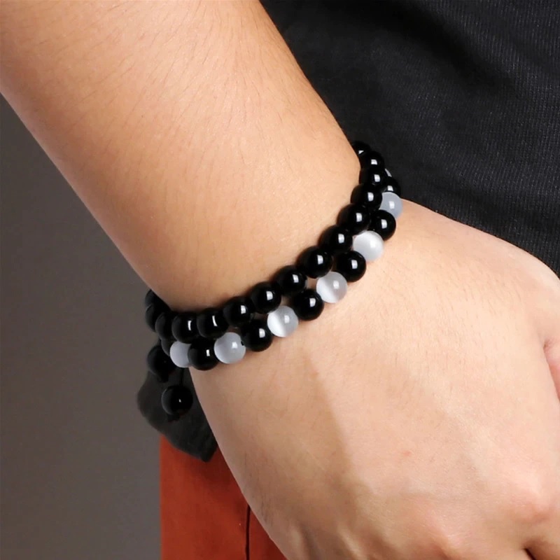 ON-13286 Armband – Schwarz/Weiß