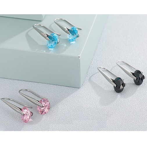 BR-20664 Ohrringe - Silber/Blau