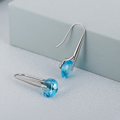 BR-20664 Ohrringe - Silber/Blau