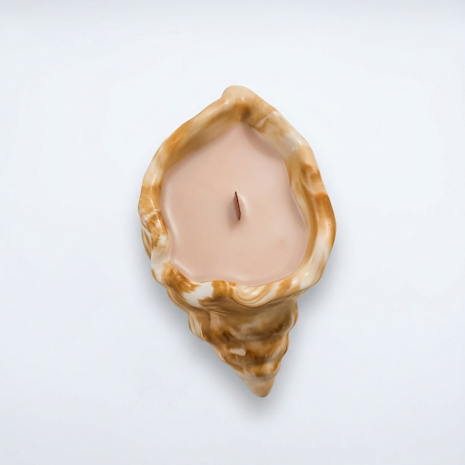 Duftkerze Rosarote Flut - Rosa / Weiß / Gold / Kirsche, Mandel