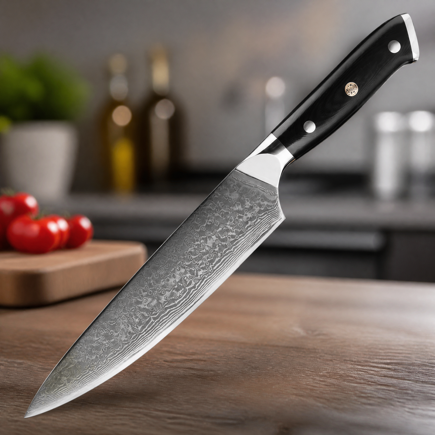 Damaszener Küchenmesser KX-42114 - Chef / Schwarz