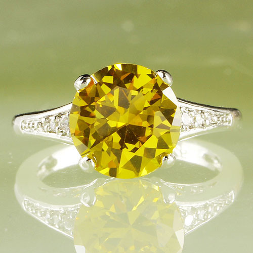 Ring CO-1621 - Silber/Gelb - 69mm