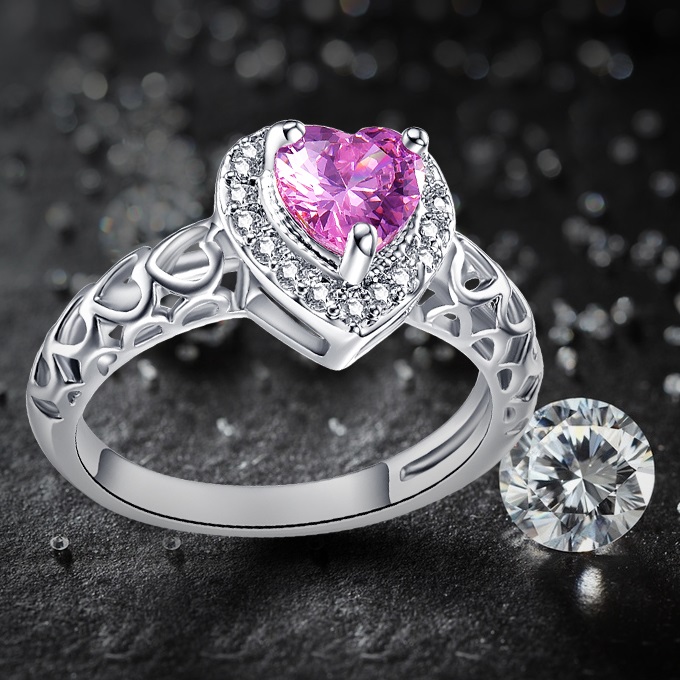 Ring Kristallherz-Grün/62mm