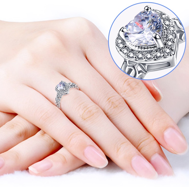 Ring Kristallherz-Grün/62mm