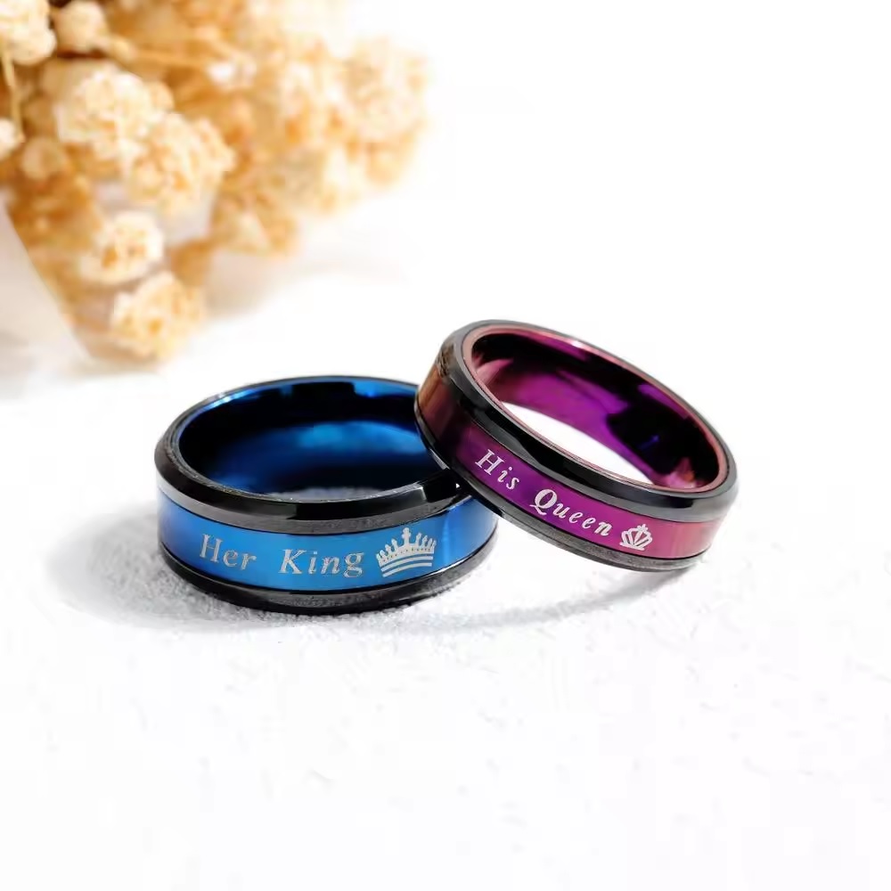 My Queen Ring-Schwarz/Violett/59mm