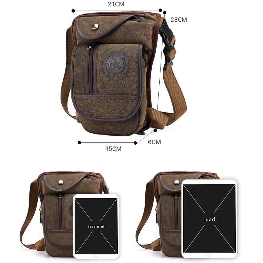 Herren Gürteltasche - Khaki