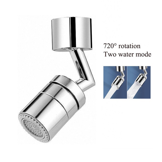 Sparsamer Wasserhahn mit Gelenk - Silber