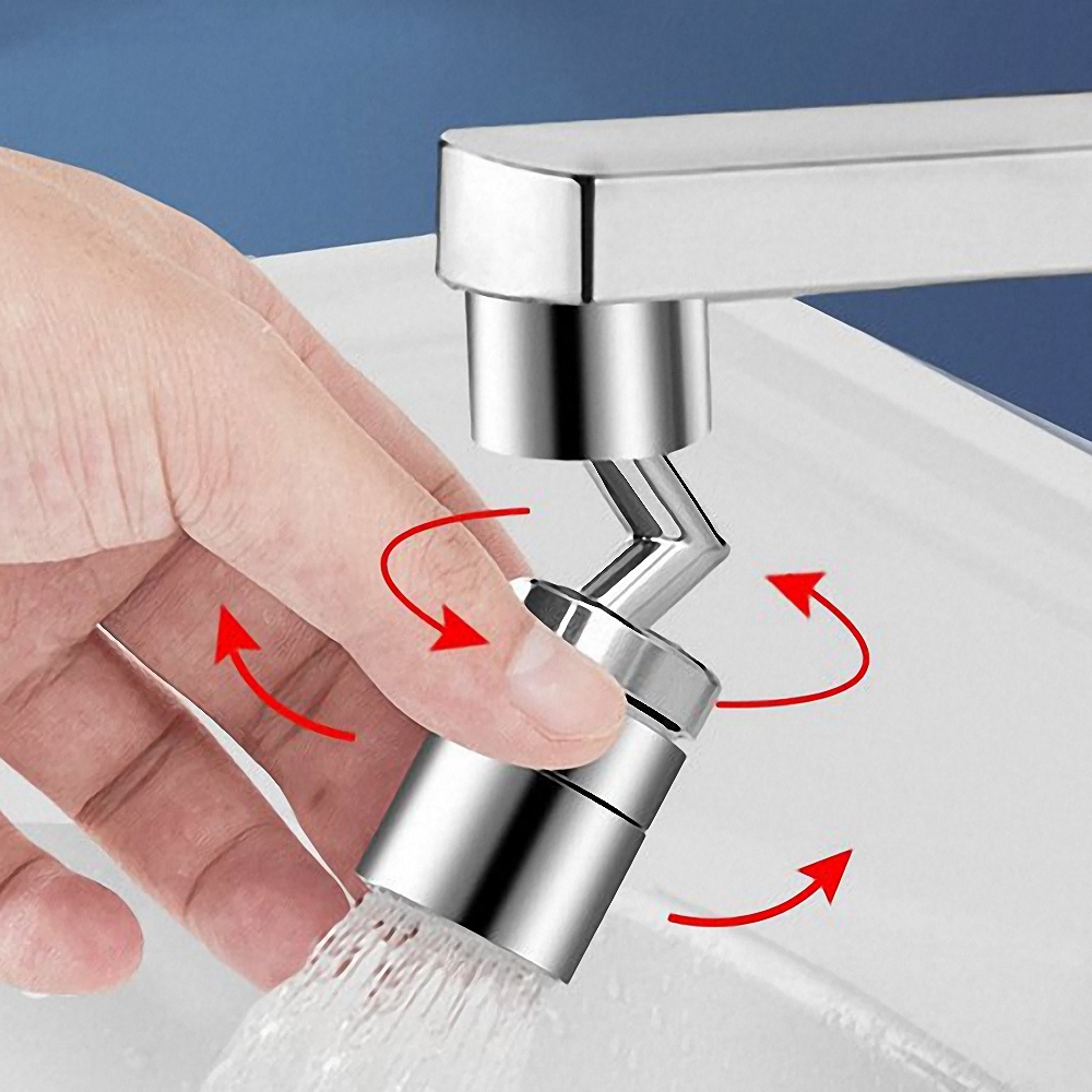 Sparsamer Wasserhahn mit Gelenk - Silber