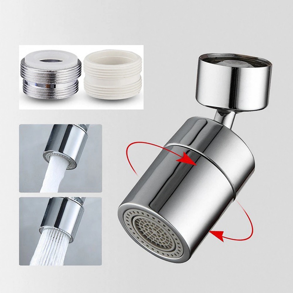 Sparsamer Wasserhahn mit Gelenk - Silber