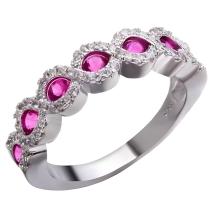 Ring EL-29932 - Silber / Rosa / 57mm