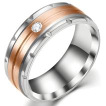 IN-17406 Ring - Silber/Roségold/57mm