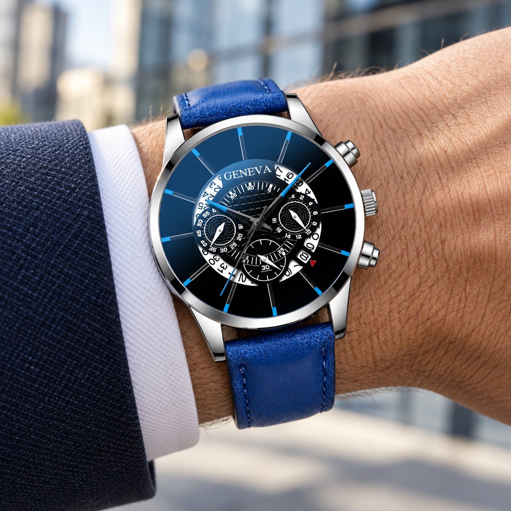 BR-23743 Uhr – Blau/Silber