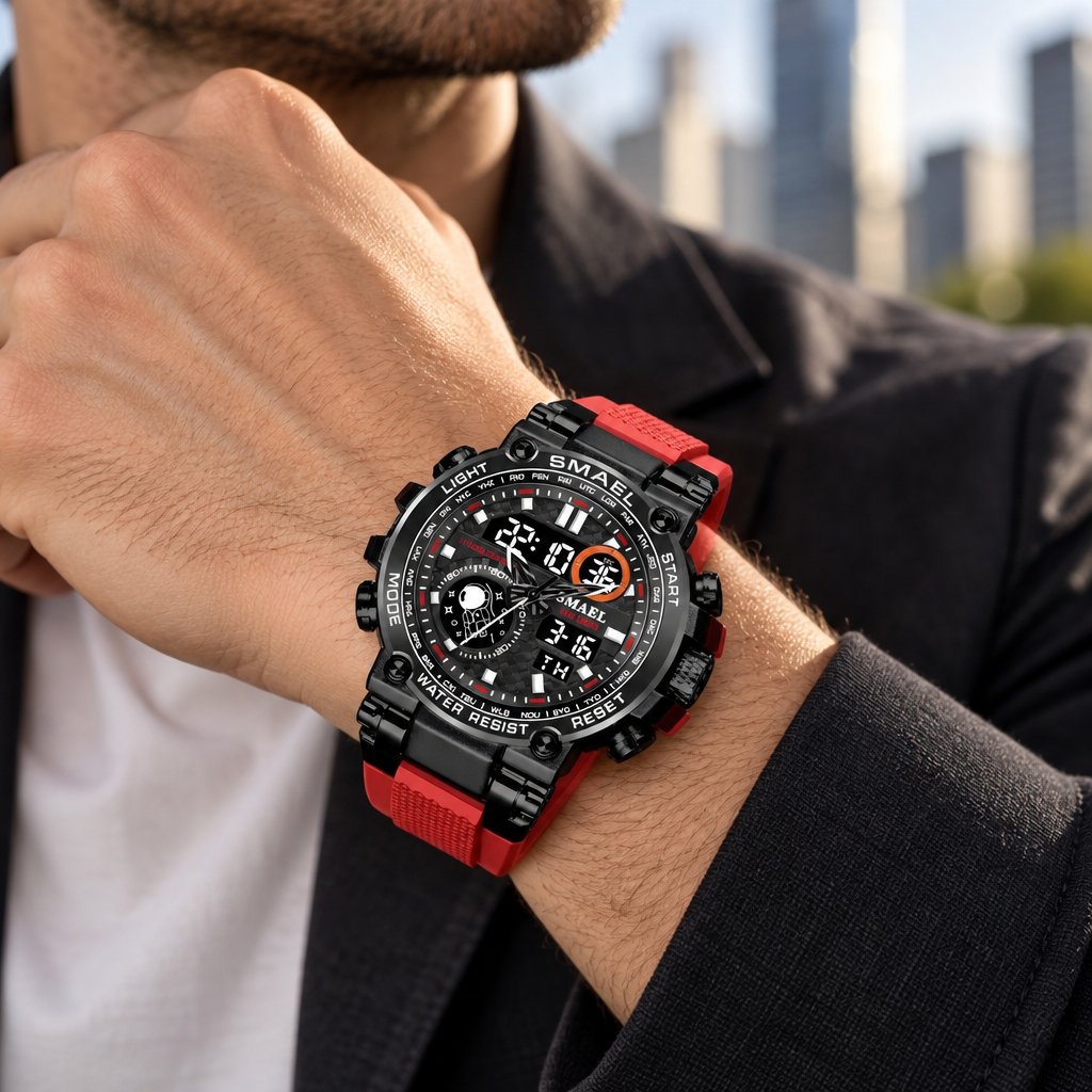 Uhr SMAEL LO-29440 - Rot